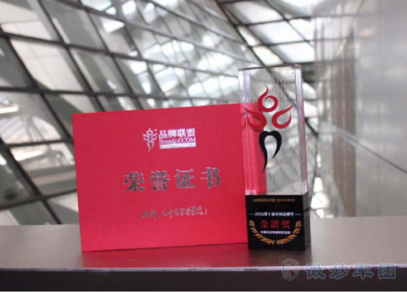 微妙军团荣获“第十届中国品牌节-金谱奖”